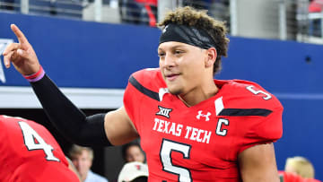 Patrick Mahomes threw for over 5,000 yards and accounted for 53 touchdowns in his final season at Texas Tech.