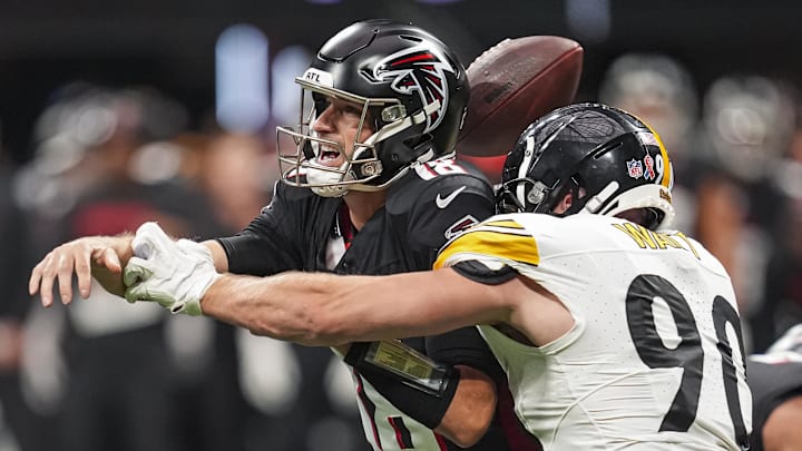 Atlanta Falcons quarterback Kirk Cousins had a difficult team debut Sunday against the Pittsburgh Steelers.