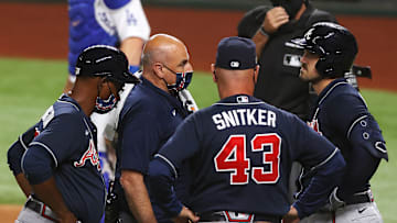 League Championship - Atlanta Braves v Los Angeles Dodgers - Game One