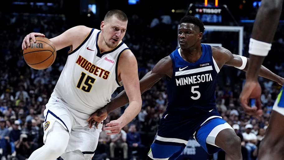 Nikola Jokić and Anthony Edwards