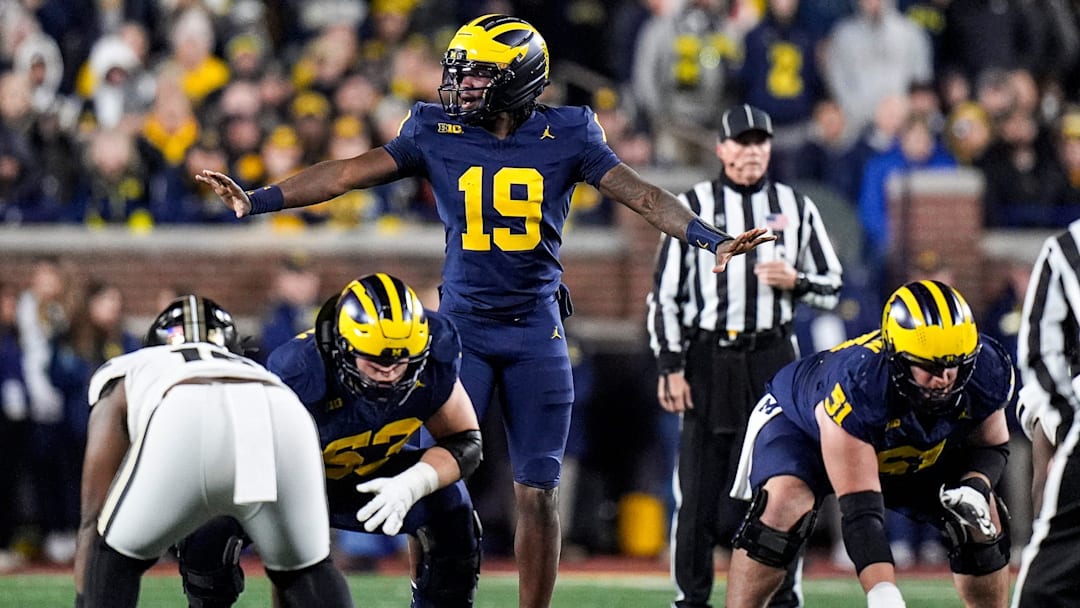 Michigan quarterback Bryce Underwood