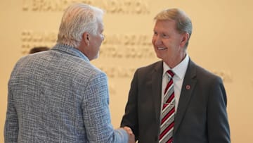 Ted Carter, the president of the Ohio State University, wouldn't give answers about the Big Ten's future