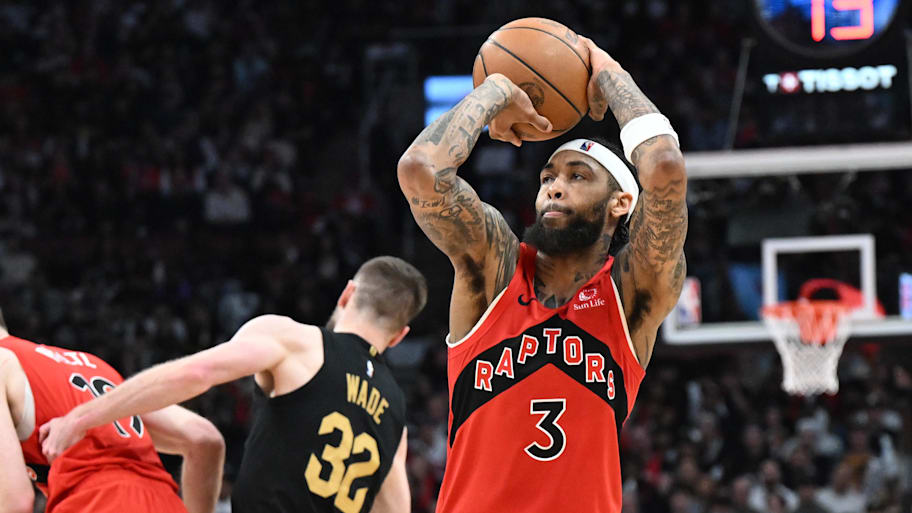 Toronto Raptors forward Brandon Ingram shoots the ball against the Cleveland Cavaliers.