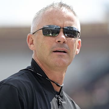 Sep 20, 2025; Tallahassee, Florida, USA; Florida State Seminoles head coach Mike Norvell before the game against the Kent State Golden Flashes at Doak S. Campbell Stadium. Mandatory Credit: Melina Myers-Imagn Images