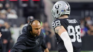 Antonio Pierce & Maxx Crosby of the Las Vegas Raiders.