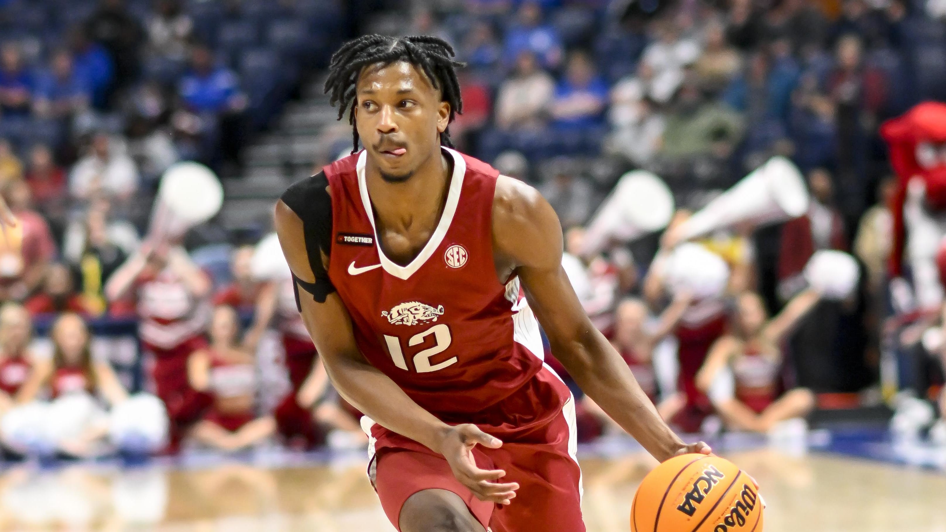 Razorbacks guard Tramon Mark against South Carolina