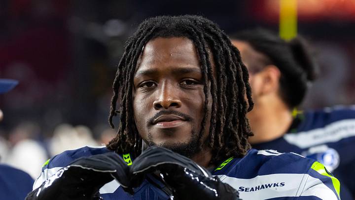 Seattle Seahawks linebacker Tyrice Knight on the sidelines