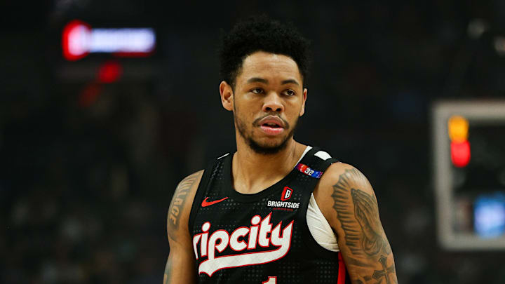Portland Trail Blazers guard Anfernee Simons.