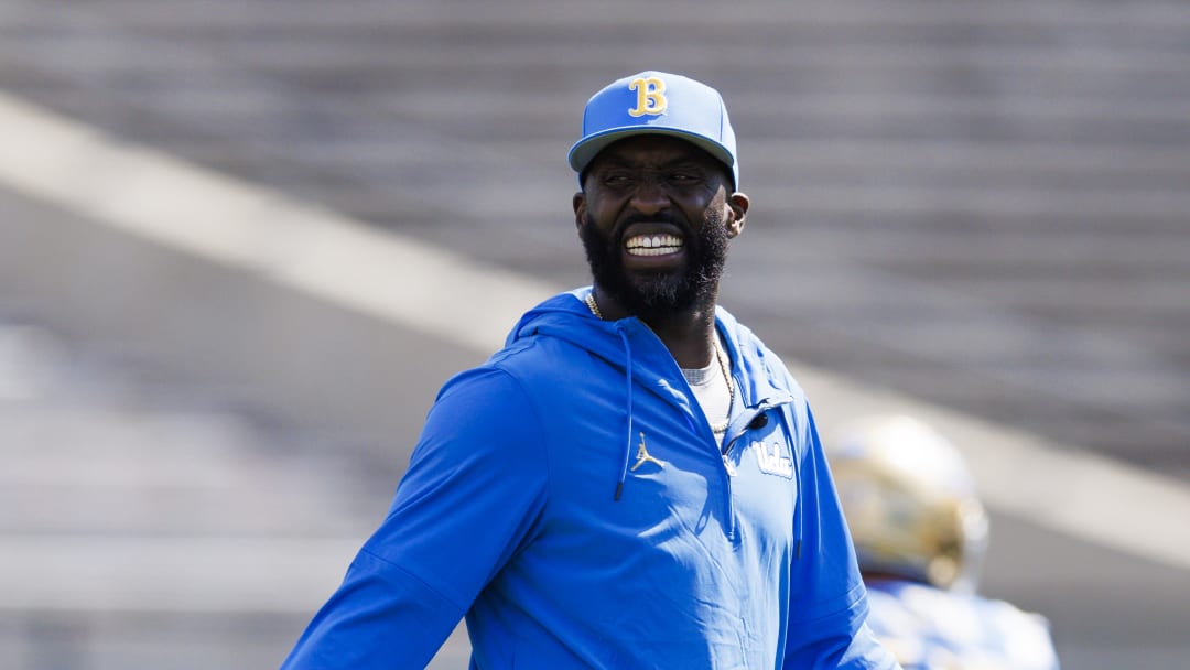 UCLA head coach DeShaun Foster