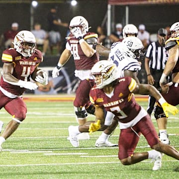 The ULM Warhawks opened their 2024 season on a rainy Thursday night in Malone Stadium. Bryant Vincent secured his first win as the new head coach of the Warhawks as they defeated the Jackson State Tigers , 30-14.