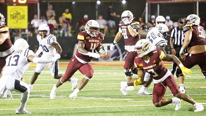 The ULM Warhawks opened their 2024 season on a rainy Thursday night in Malone Stadium. Bryant Vincent secured his first win as the new head coach of the Warhawks as they defeated the Jackson State Tigers , 30-14.