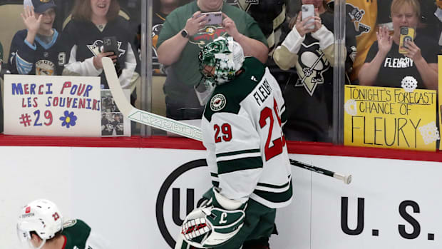 Minnesota Wild goaltender Marc-Andre Fleury