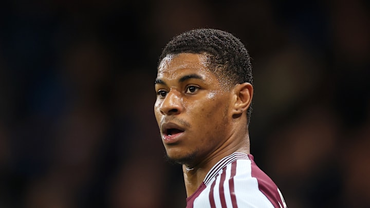 Marcus Rashford, joueur de Manchester United prêté à Aston Villa Marcus Rashford, joueur de Manchester United prêté à Aston Villa