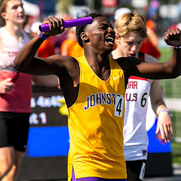 Jashua Anglo of Johnston had a big day at the IATC Indoor Championships in Ames.