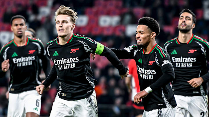 Arsenal recorded the biggest victory in Champions League knockout stage history.