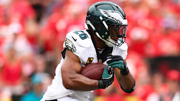 Former Penn State football and current Philadelphia Eagles running back Saquon Barkley