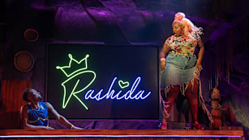 Arica Jackson and the cast of Goddess | Photo Credit: Joan Marcus