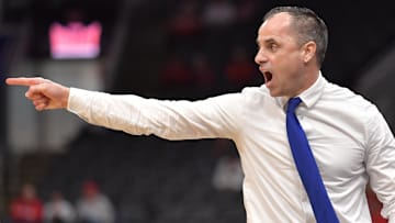 Drake Bulldogs head coach Ben McCollum