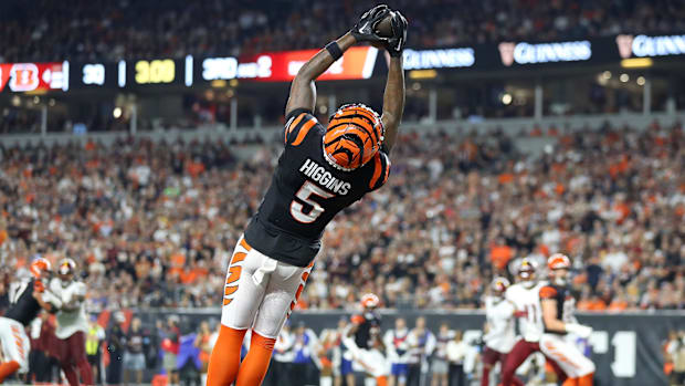 Cincinnati Bengals wide receiver Tee Higgins Fantasy Football Start Option 