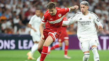 Angelo Stiller im Zweikampf mit Federico Valverde. Die beide werden wohl erst einmal keine Teamkollegen