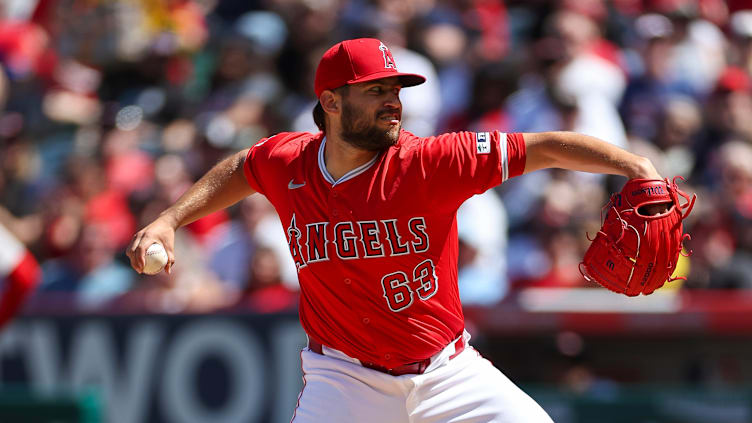 Los Angeles Angels pitcher Chase Silseth