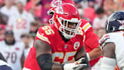Chiefs guard Trey Smith suffered ankle sprains during the team’s win over the Colts.