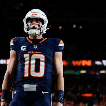Denver Broncos quarterback Bo Nix is looking to keep his team perfect against the spread as a favorite.