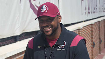 Florida State football and coaches players arrive for the fifth FSU spring football practice of the 2023 season on Thursday, March 23.

Patrick Surtain 1 Of 1