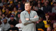 Feb 8, 2025; Minneapolis, Minnesota, USA; Illinois Fighting Illini head coach Brad Underwood looks on during the first half against the Minnesota Golden Gophers at Williams Arena. Mandatory Credit: Matt Krohn-Imagn Images