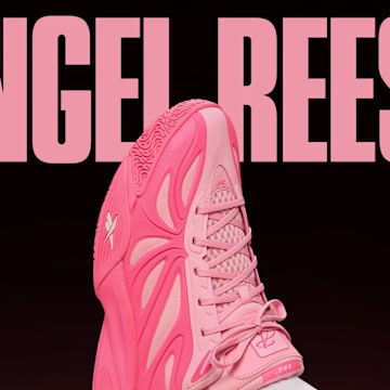 The Reebok Angel Reese 1 'Mebounds' colorway debuts in the 2025 WNBA All-Star Game.