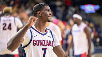 Gonzaga Bulldogs forward Tyon Grant-Foster (7). 
