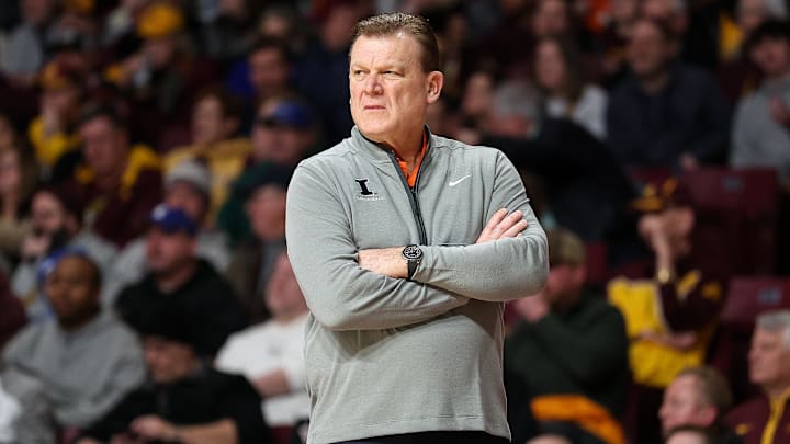 Illinois head coach Brad Underwood heaped praise on Duke freshman star Cooper Flagg after the Blue Devils blew out the Illini on Saturday night. Illinois head coach Brad Underwood heaped praise on Duke freshman star Cooper Flagg after the Blue Devils blew out the Illini on Saturday night.