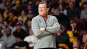 Feb 8, 2025; Minneapolis, Minnesota, USA; Illinois Fighting Illini head coach Brad Underwood looks on during the first half against the Minnesota Golden Gophers at Williams Arena. Mandatory Credit: Matt Krohn-Imagn Images