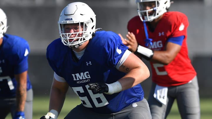 Offensive lineman Breck Kolojay (#66)