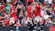 Manchester United s'impose grâce à un triplé de Cristiano Ronaldo.