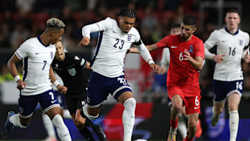 Dane Scarlett in action for England U21s 