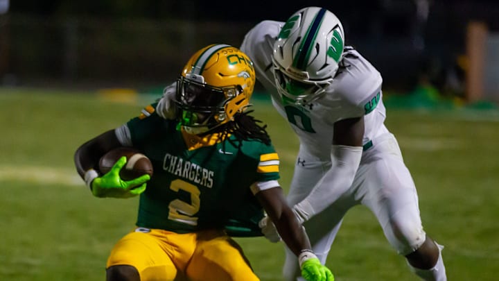 Crest football hosted Weddington in a non-conference matchup on Sept. 12, 2025 in Boiling Springs. Weddington won, 31-10.