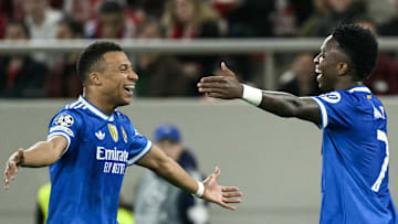 Vini Jr deu duas assistências para Mbappé