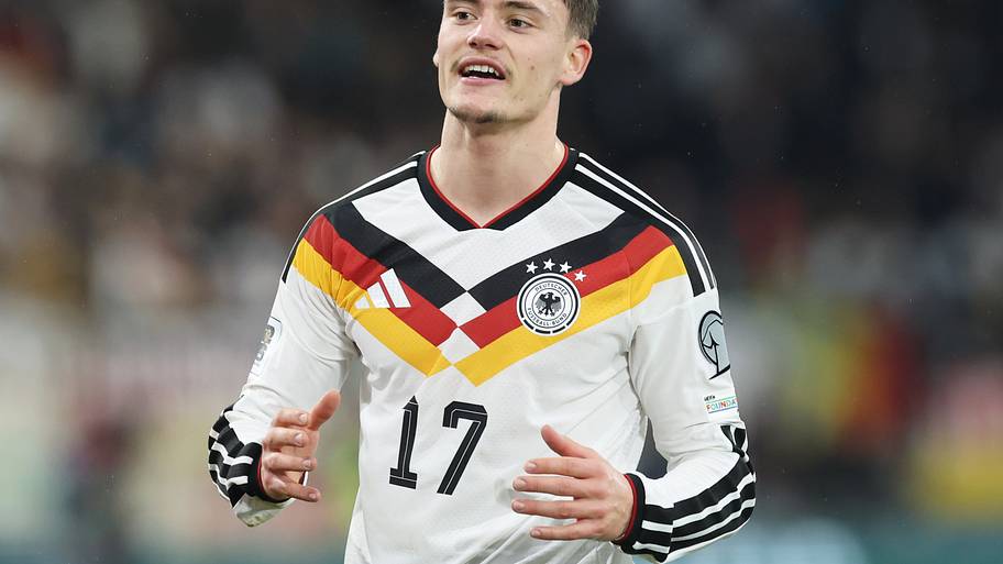 Florian Wirtz in action for Germany.