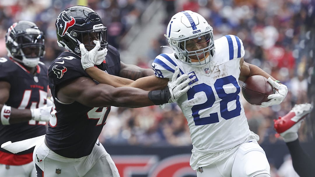 Jonathan Taylor and the Colts will welcome their division rivals from Houston on Sunday.