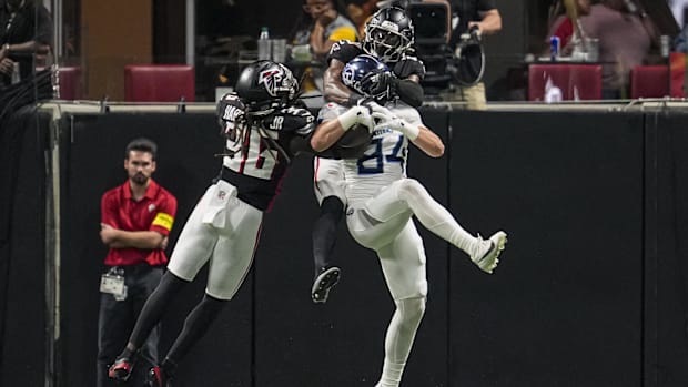 Tennessee Titans tight end Gunnar Helm