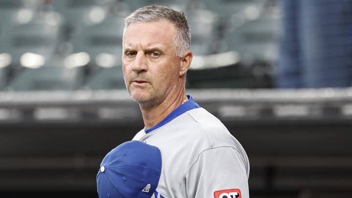 May 12, 2026; Chicago, Illinois, USA; Kansas City Royals manager Matt Quatraro (33) looks on before a baseball game against the Chicago White Sox at Rate Field. Mandatory Credit: Kamil Krzaczynski-Imagn Images