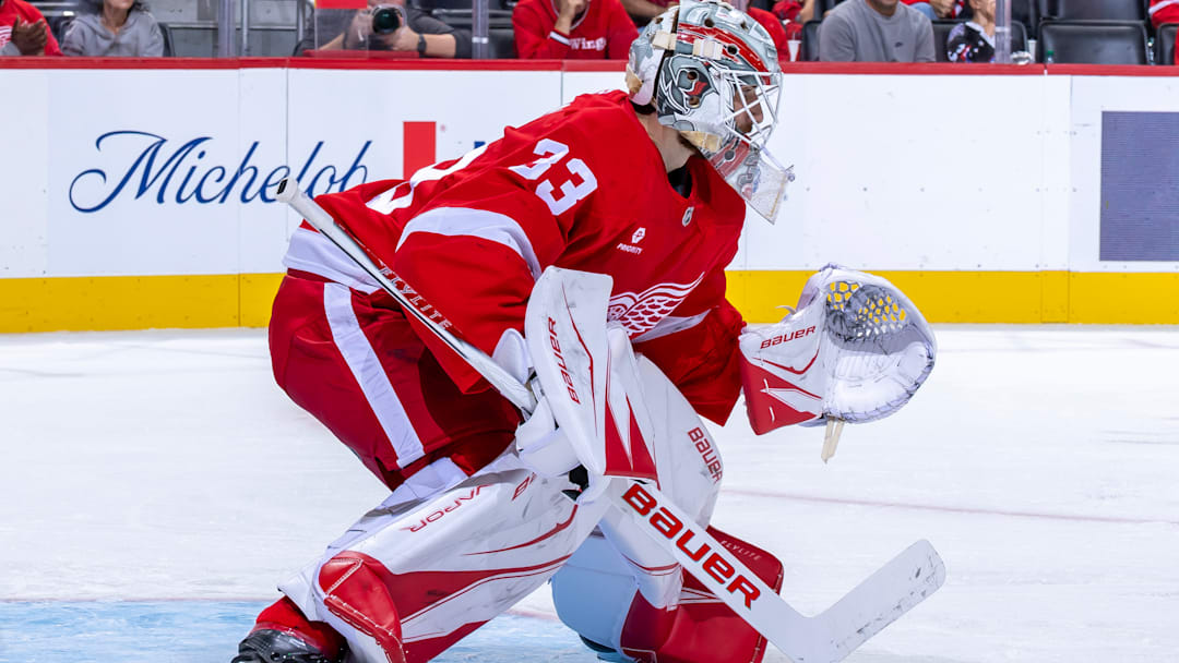 Red Wings prospect Sebastian Cossa could be the heir apparent to the crease in Detroit.