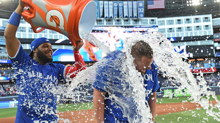 The Toronto Blue Jays clinched the American League East and the top record in the AL with a win on the final day of the MLB season. The Toronto Blue Jays clinched the American League East and the top record in the AL with a win on the final day of the MLB season.