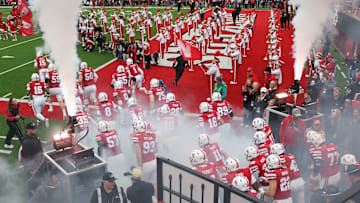The Huskers take the field for their game Saturday against Northwestern. 