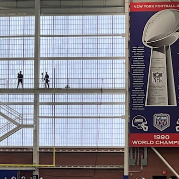 East Rutherford, NJ -New York Giants indoor practice facility.
