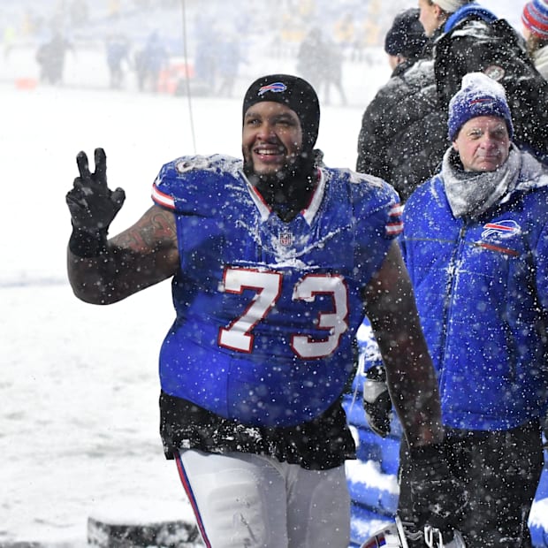 Dion Dawkins walks of