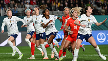 USWNT facing Portugal during the 2023 Women's World Cup