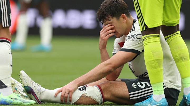 Harry Maguire is sidelined for weeks due to injury. Harry Maguire is sidelined for weeks due to injury.