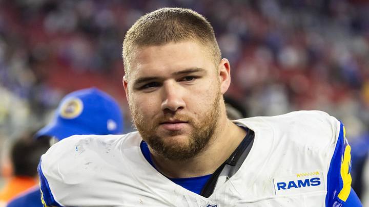 Los Angeles Rams defensive end Braden Fiske.